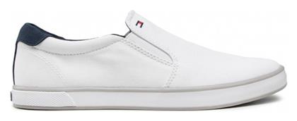 Harlow 2D Iconic Πάνινα Ανδρικά Slip-On Λευκά Tommy Hilfiger