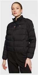 Κοντό Γυναικείο Puffer Μπουφάν για Χειμώνα Μαύρο Tommy Hilfiger