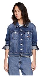 Κοντό Γυναικείο Τζιν Μπουφάν Denim Dark Tommy Hilfiger