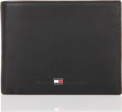 Tommy Hilfiger Leather Credit Card Δερμάτινο Ανδρικό Πορτοφόλι Μαύρο από το Cosmos Sport