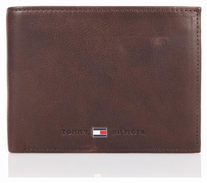 Leather Credit Card Δερμάτινο Ανδρικό Πορτοφόλι Καφέ Tommy Hilfiger