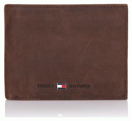 Tommy Hilfiger Leather Flap Δερμάτινο Ανδρικό Πορτοφόλι Καφέ