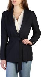 Tommy Hilfiger Μακρύ Γυναικείο Μεσάτο Σακάκι Navy Μπλε από το 99FashionBrands