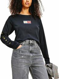 Tommy Hilfiger Μακρυμάνικο Γυναικείο Top Μαύρο από το Asos
