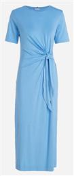 Midi Καλοκαιρινό All Day Φόρεμα Κοντομάνικο Sky Blue Tommy Hilfiger