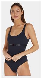 Ολόσωμο Μαγιό με Ανοιχτή Πλάτη Navy Μπλε Tommy Hilfiger