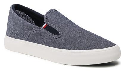 Πάνινα Γυναικεία Slip-On Μπλε Tommy Hilfiger