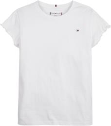 Παιδική Μπλούζα Κοντομάνικη Λευκή Tommy Hilfiger