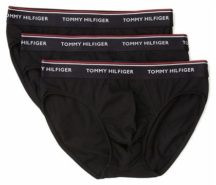 Premuim Essentials Ανδρικά Σλιπ Μαύρα Μονόχρωμα 3Pack Tommy Hilfiger