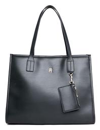 Σετ Γυναικεία Τσάντα Tote Μαύρη Tommy Hilfiger