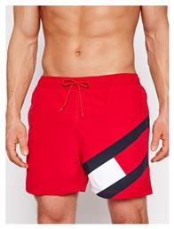 Sf Medium Drawstring Ανδρικό Μαγιό Σορτς Κόκκινο Tommy Hilfiger