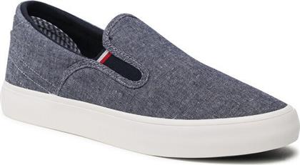 Th Ανδρικά Μποτάκια Μπλε Tommy Hilfiger
