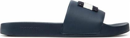 Tommy Hilfiger Towelling Flag Pool Slides Twillight Navy από το MybrandShoes