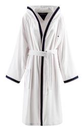 University Μπουρνούζι με Κουκούλα White 360gr/m² Tommy Hilfiger
