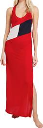 Tommy Hilfiger Ασύμμετρο Καλοκαιρινό All Day Φόρεμα Μακό Κόκκινο από το Plus4u