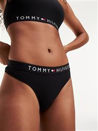 Tommy Hilfiger Βαμβακερό Γυναικείο String Μαύρο από το Cosmossport
