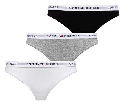 Βαμβακερό Γυναικείο String Μαύρο Tommy Hilfiger