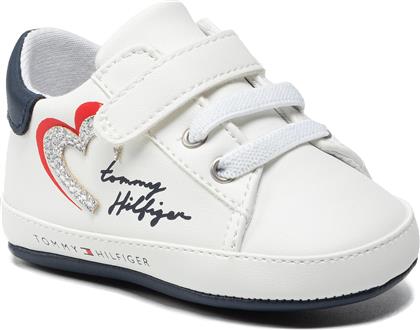Tommy Hilfiger Βρεφικά Sneakers Αγκαλιάς για Κορίτσι Λευκά από το Cosmossport
