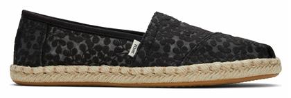 Toms Alpargata Rope Γυναικείες Εσπαντρίγιες σε Μαύρο Χρώμα