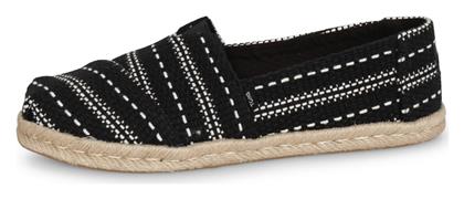 Toms Alpargatas Πλεκτές Γυναικείες Εσπαντρίγιες σε Μαύρο Χρώμα