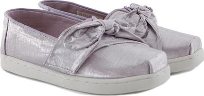 Παιδικές Εσπαντρίγιες με Σκρατς Λιλά Tiny Alpargata Bow Glitz Toms