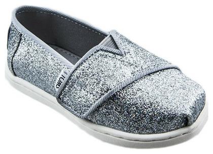 Toms Παιδικές Εσπαντρίγιες με Σκρατς Ασημί Classic από το SerafinoShoes