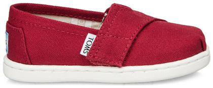 Toms Παιδικές Εσπαντρίγιες με Σκρατς Κόκκινες Tiny Alpargata Canvas από το Z-mall