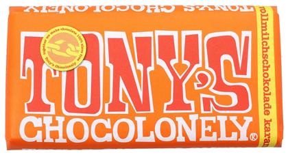 Tony's Chocolonely Σοκολάτα Γάλακτος με Καραμέλα & Θαλασσινό Αλάτι 180gr - Tonys Chocolonely
