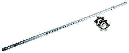 Ίσια Μπάρα Φ25mm 6.5kg Μήκους 150cm με Βιδωτά Κολάρα Toorx