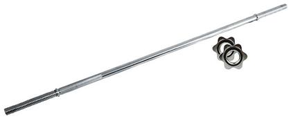 Ίσια Μπάρα Φ25mm 7.8kg Μήκους 180cm με Βιδωτά Κολάρα Toorx