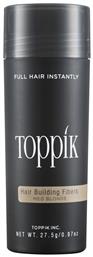 Ίνες Κάλυψης Αραίωσης Μαλλιών με Κερατίνη Hair Building Fibers Economy Medium Blonde 27.5gr Toppik