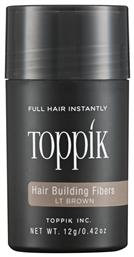 Ίνες Κάλυψης Αραίωσης Μαλλιών με Κερατίνη Hair Building Fibers Regular Light Brown 12gr Toppik
