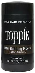 Ίνες Κάλυψης Αραίωσης Μαλλιών με Κερατίνη Hair Building Fibers Travel Dark Brown 3gr Toppik