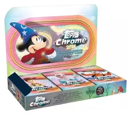 Topps 2025 Topps Chrome Disney Hobby Box 12 Packs