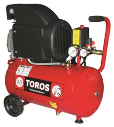EM 50/2 Μονοφασικό Κομπρεσέρ Αέρος με Ισχύ 2hp και Αεροφυλάκιο 50lt Toros