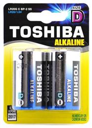 Αλκαλικές Μπαταρίες D 1.5V 2τμχ Toshiba