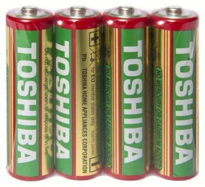 Heavy Duty Μπαταρίες Zinc AA 1.5V 4τμχ Toshiba