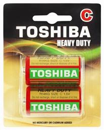 Heavy Duty Μπαταρίες Zinc C 1.5V 2τμχ Toshiba