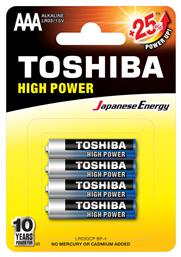 High Power AAA 1.5V 4τμχ Toshiba