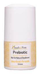 Herbal Fresh Φυσικό Αποσμητικό σε Roll-On Χωρίς Αλουμίνιο 60ml Touch of Pure