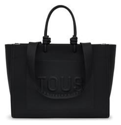 Xl Amaya T La Rue Γυναικεία Τσάντα Shopper Ώμου Μαύρη Tous