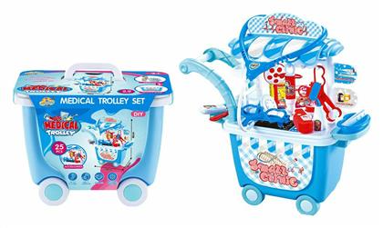 Παιδικό Ιατρικό Σετ Τρόλλεϋ για 3+ Ετών ToyMarkt