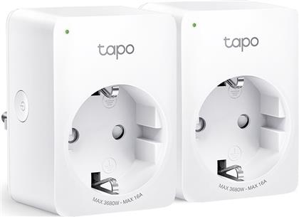 TP-LINK Tapo P110 2-Pack v1 Smart Μονόπριζο με Διακόπτη Λευκό 2τμχ - TP LINK