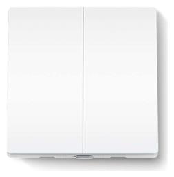 TP-LINK Tapo S220 v1 Χωνευτός Διακόπτης Τοίχου Φωτισμού Διπλός χωρίς Πλαίσιο Λευκός - TP LINK