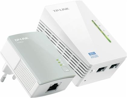TP-LINK TL-WPA4220KIT v4 Powerline Διπλό για Ασύρματη Σύνδεση Wi‑Fi 4 και 2 Θύρες Ethernet από το e-shop