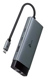 TP-LINK USB-C Docking Station με HDMI 4K PD Ethernet (UH6120C) - TP LINK