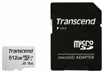300s microSDXC 512GB Class 10 U3 V30 A1 UHS-I Transcend