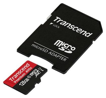 Premium 400x microSDXC 128GB Class 10 U1 UHS-I Transcend