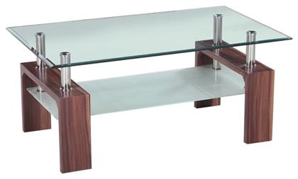 Τραπεζάκι Σαλονιού Cameron Μ110xΠ60xΥ45εκ. Διάφανο - Woodwell