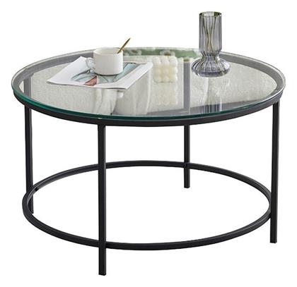 Τραπεζάκι Σαλονιού Dorset 70x70x40cm Μαύρο - Woodwell